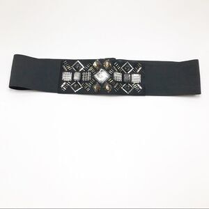 BCBGMAXAZRIA Vintage Y2K Jewel embellished waist belt.